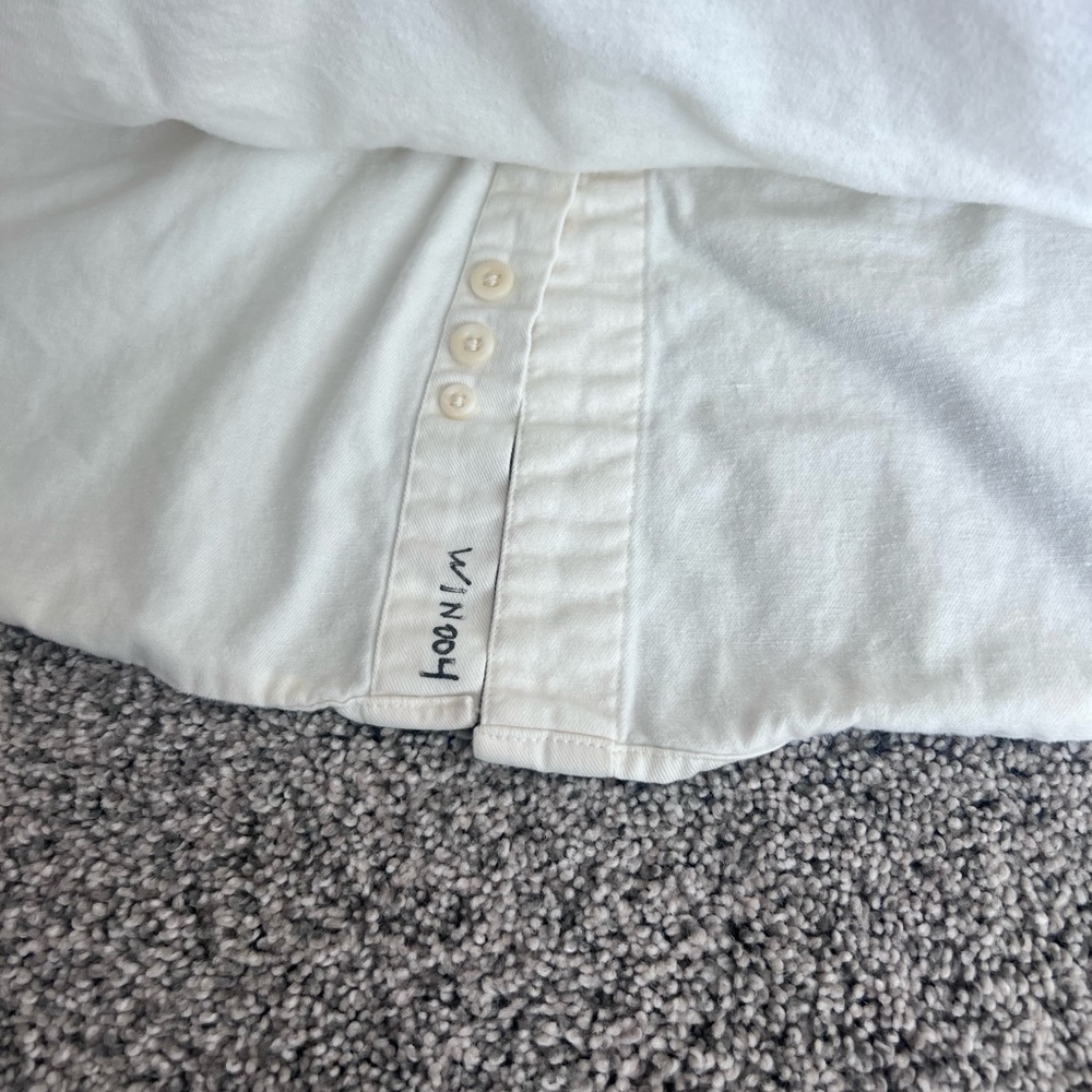 Vintage Disney Store Lady & The Tramp Ivory Button Down Embroidered Shirt Large - Picture 8 of 11